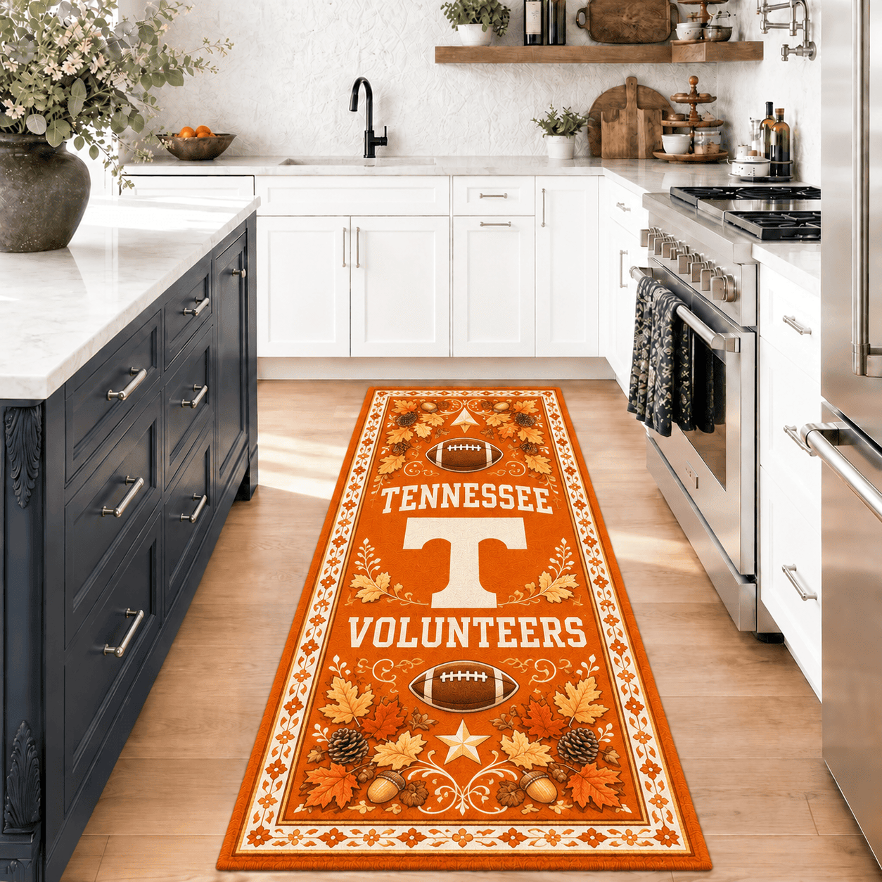 Tennessee Volunteers Kitchen Rugs Entryway Rug Runner