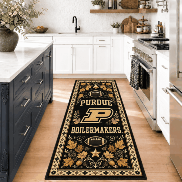 Purdue Boilermakers Kitchen Rugs Entryway Rug Runner