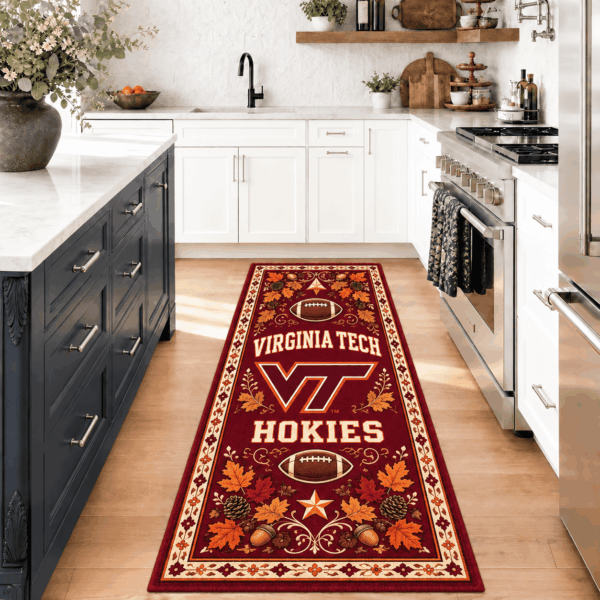 Virginia Tech Hokies Kitchen Rugs Entryway Rug Runner