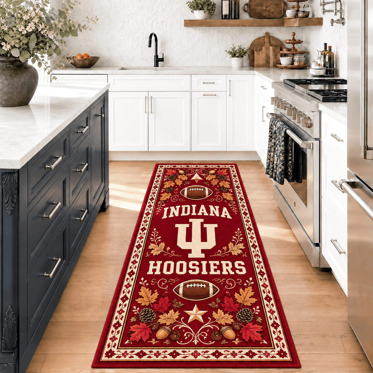 Indiana Hoosiers Kitchen Rugs Entryway Rug Runner