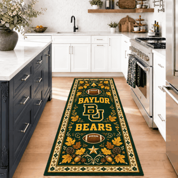 Baylor Bears Kitchen Rugs Entryway Rug Runner