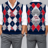 Ole Miss Rebels Team Argyle Football Fan V-Neck Sleeveless Knit Vest