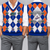 Florida Gators Team Argyle Football Fan V-Neck Sleeveless Knit Vest