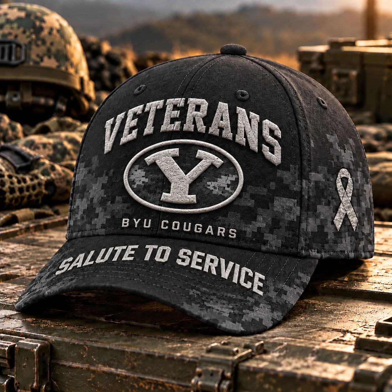 BYU Cougars Veterans Salute To Service Baseball Cap
