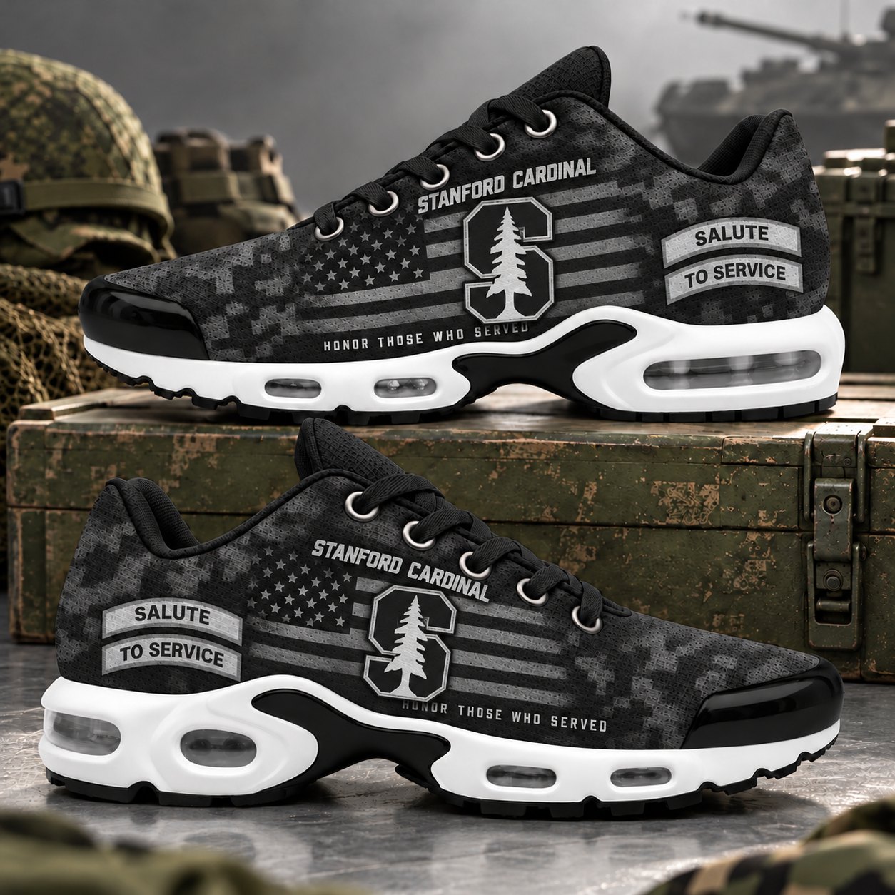 Stanford Cardinal Veterans Salute To Service Air Max Sneakers