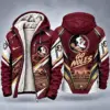Florida State Seminoles Men's Christmas Graphic Hooded Winter Coat – Festive Holiday Edition