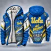 UCLA Bruins Men's Christmas Graphic Hooded Winter Coat – Festive Holiday Edition