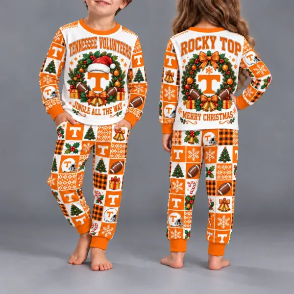 Tennessee Volunteers Kids Christmas Pajama Set