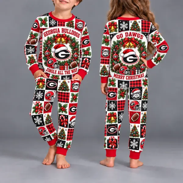 Georgia Bulldogs Kids Christmas Pajama Set