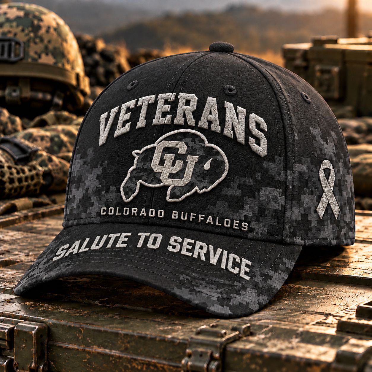 Colorado Buffaloes Veterans Salute To Service Baseball Cap