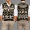 Army Black Knights Christmas Argyle Football Fan V-Neck Sleeveless Knit Vest
