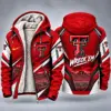 Texas Tech Red Raiders Men's Christmas Graphic Hooded Winter Coat – Festive Holiday Edition