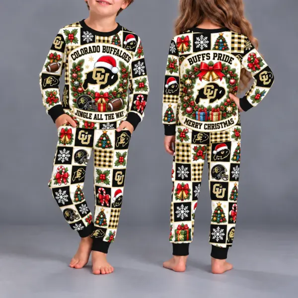 Colorado Buffaloes Kids Christmas Pajama Set