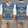 UCLA Bruins Christmas Argyle Football Fan V-Neck Sleeveless Knit Vest