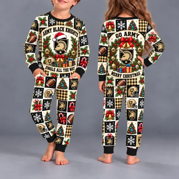 Army Black Knights Kids Christmas Pajama Set