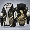 Colorado Buffaloes Men's Christmas Graphic Hooded Winter Coat – Festive Holiday Edition