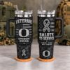 Oregon Ducks Veterans Salute To Service 40oz Tumbler