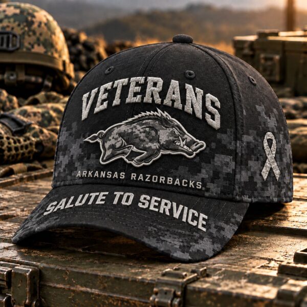 Arkansas Razorbacks Veterans Salute To Service Baseball Cap
