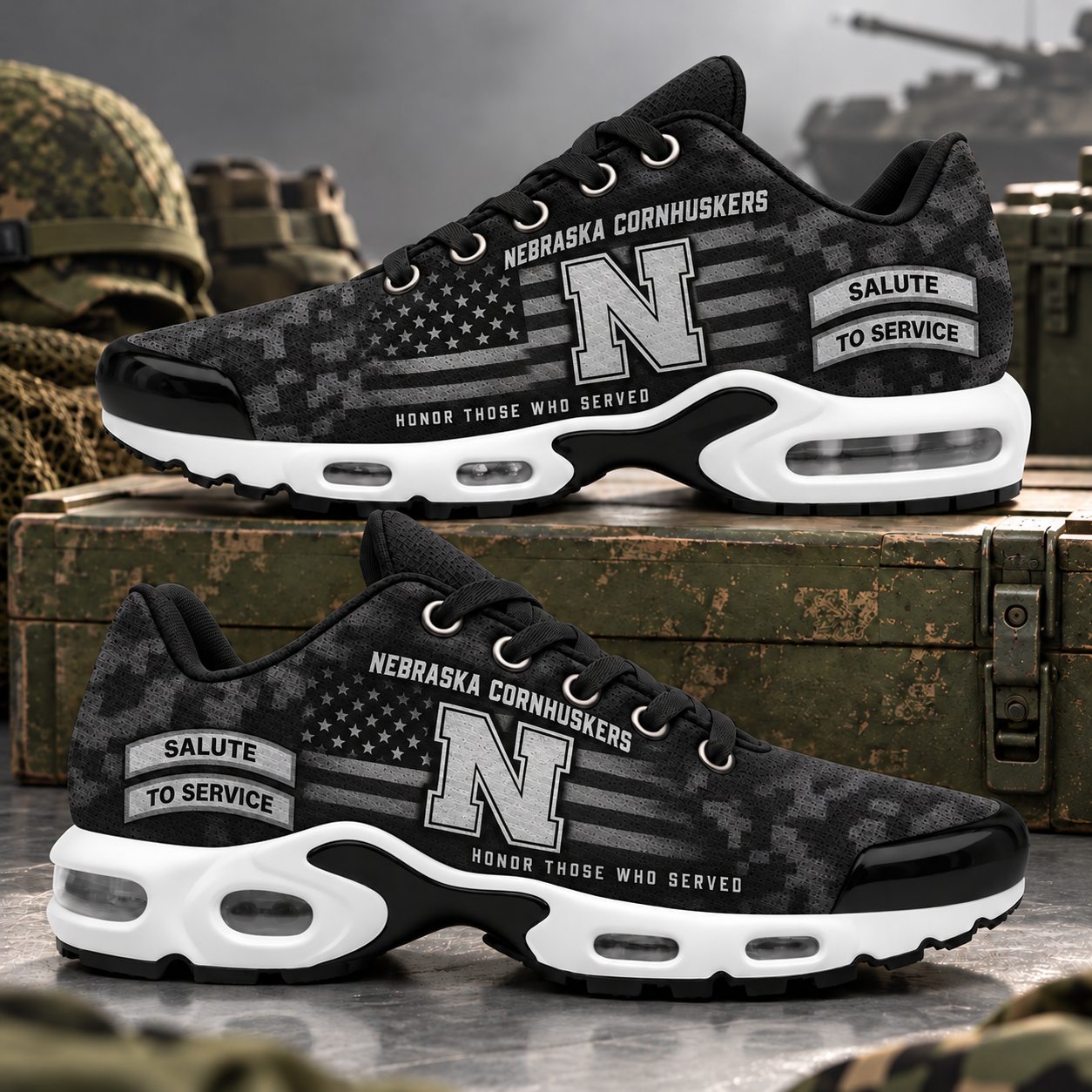 Nebraska Cornhuskers Veterans Salute To Service Air Max Sneakers