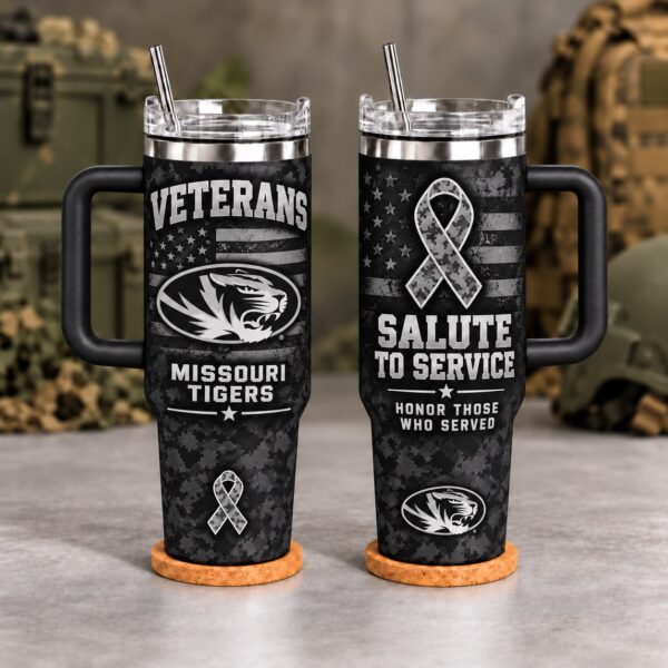 Missouri Tigers Veterans Salute To Service 40oz Tumbler