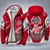 Ohio State Buckeyes Men's Christmas Graphic Hooded Winter Coat – Festive Holiday Edition