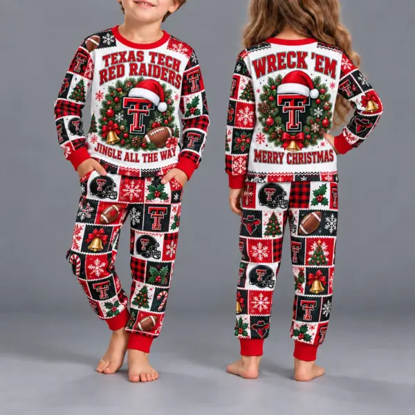 Texas Tech Red Raiders Kids Christmas Pajama Set