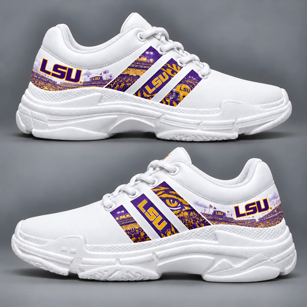 LSU Tigers Ultimate Fan Spirit Sneakers – Game Day Edition