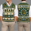 Baylor Bears Christmas Argyle Football Fan V-Neck Sleeveless Knit Vest
