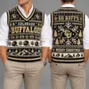 Colorado Buffaloes Christmas Argyle Football Fan V-Neck Sleeveless Knit Vest