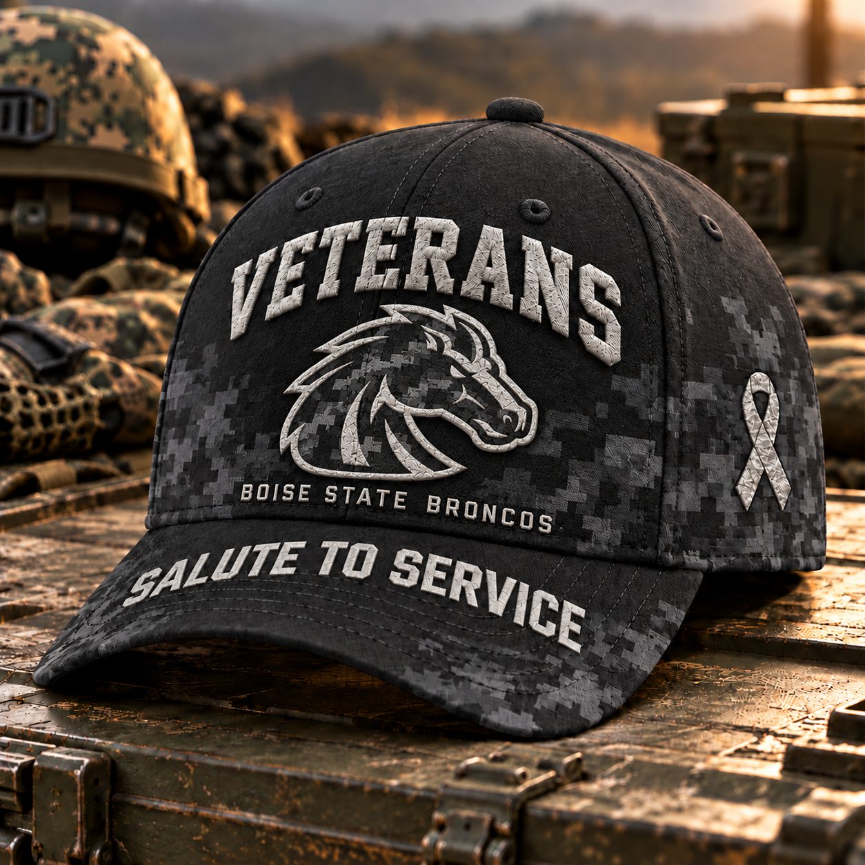 Boise State Broncos Veterans Salute To Service Baseball Cap