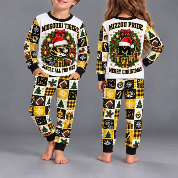 Missouri Tigers Kids Christmas Pajama Set