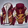 Arizona State Sun Devils Men's Christmas Graphic Hooded Winter Coat – Festive Holiday Edition