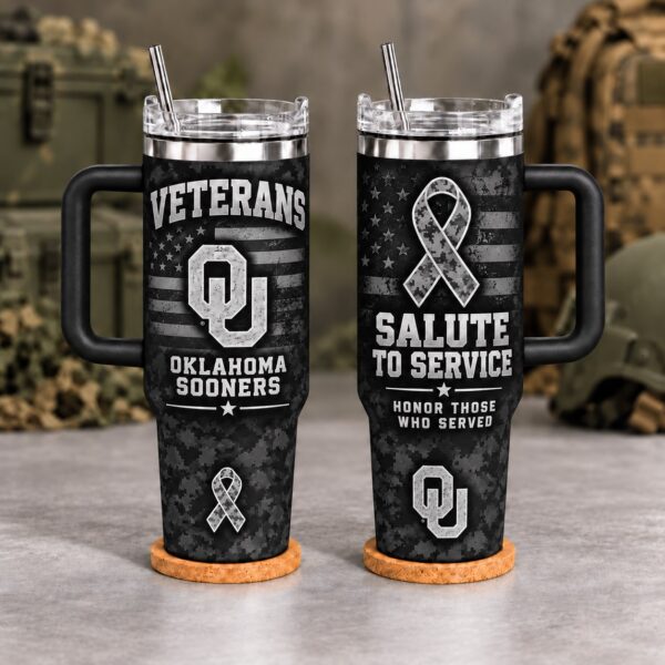 Oklahoma Sooners Veterans Salute To Service 40oz Tumbler
