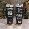 Nebraska Cornhuskers Veterans Salute To Service 40oz Tumbler