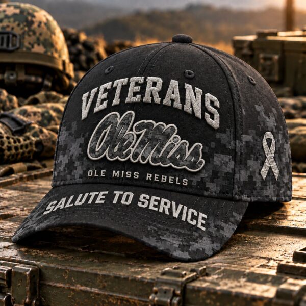 Ole Miss Rebels Veterans Salute To Service Baseball Cap