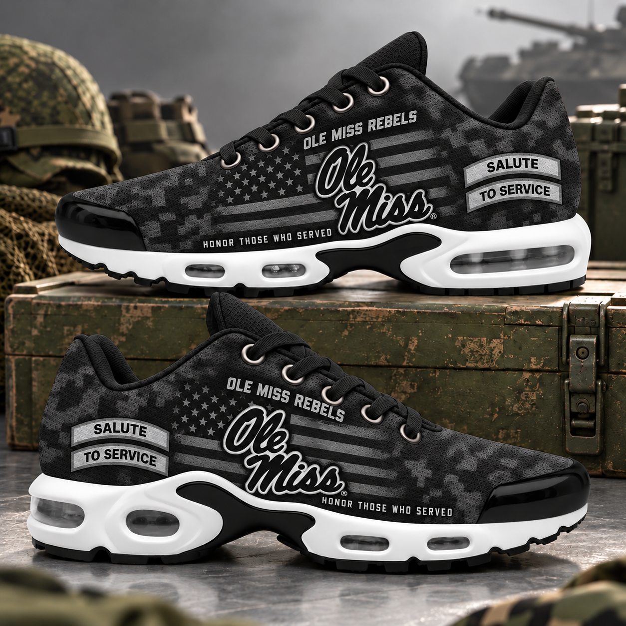Ole Miss Rebels Veterans Salute To Service Air Max Sneakers