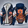 Auburn Tigers Men's Christmas Graphic Hooded Winter Coat – Festive Holiday Edition